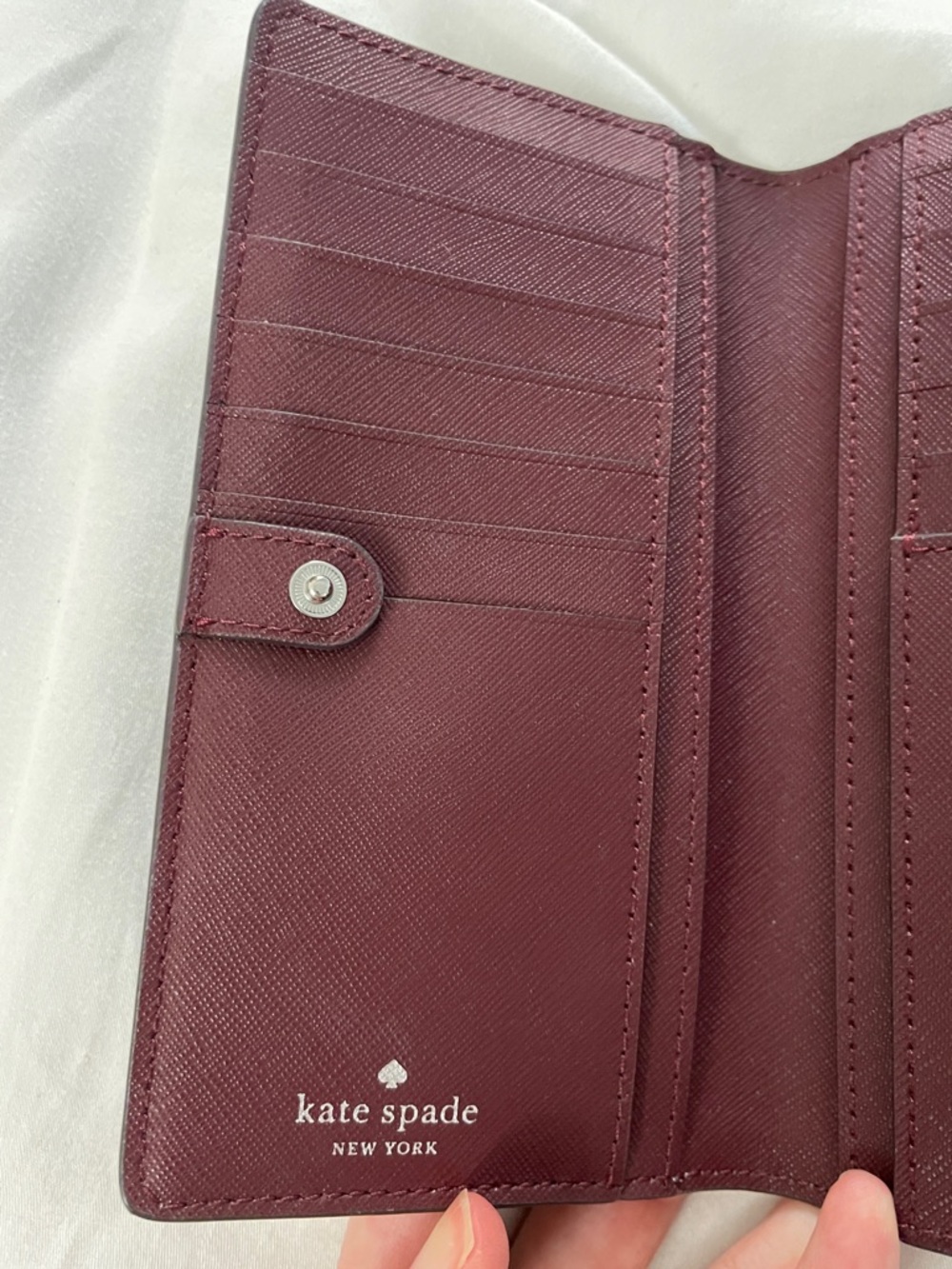 kate spade Grey Pebbled Leather Wallet - Picture 3 of 9